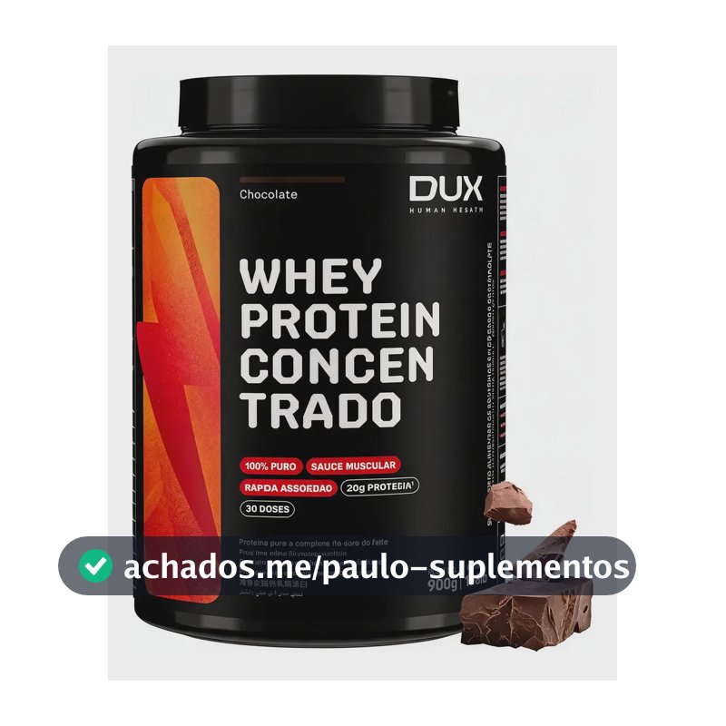 Dux Human Health Whey Protein Concentrado 900g Chocolate Chocolate