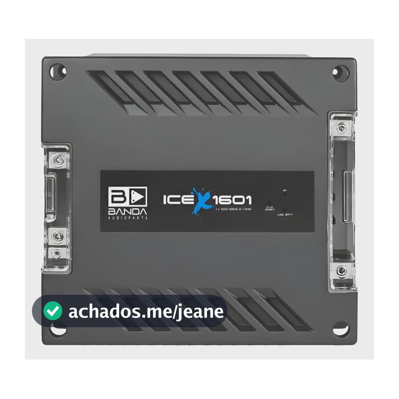 Amplificador Modulo Ice 1601 X 1600 Wrms 1 Canal 1 Ohm Banda Preto