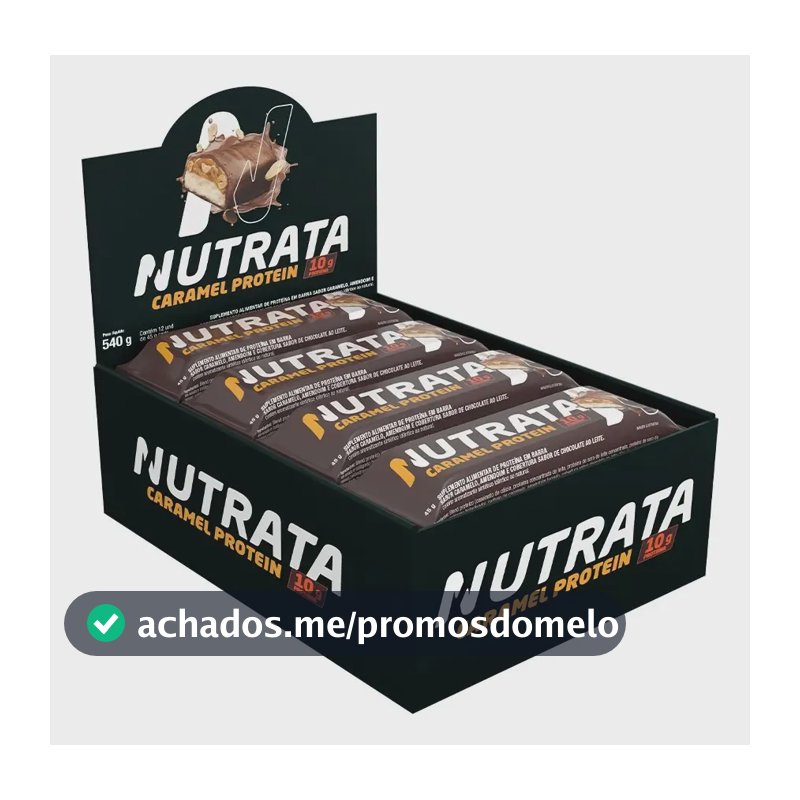 Barra de proteína Nutrata sabor Caramelo x 45g 12 un