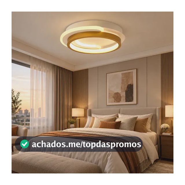 Luminária Lustre Teto Pendente Led Moderna Redondo 110v/220v