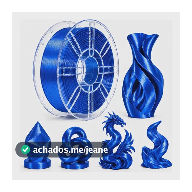 Filamento Pla Silk Sol3d 1kg 1,75mm Brilho Sedoso 3d Azul Safira
