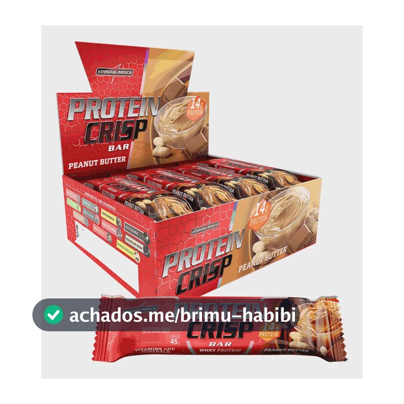 Protein Crisp Bar Peanut Butter 12 und Integralmédica