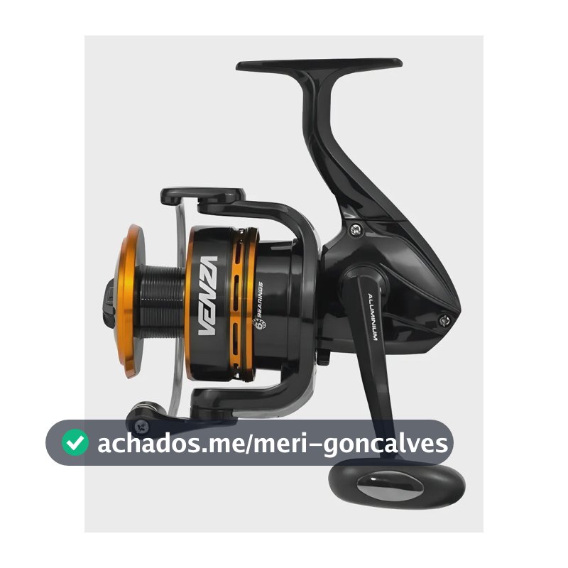 Molinete Marine Sports Venza 4000 Preto com Manivela Intercambiável