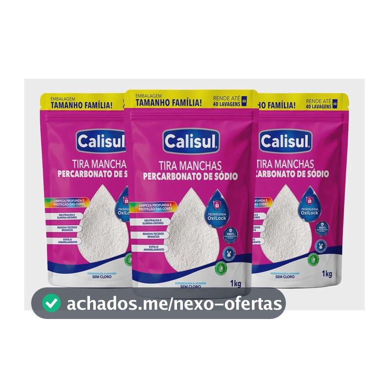 Percarbonato De Sódio Limpador Clareador Tira Manchas - 3kg