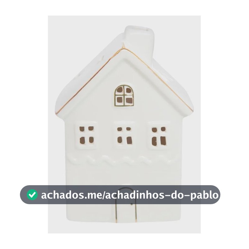 Enfeite De Natal  Casinha Led Home Style Joy 13 Cm
