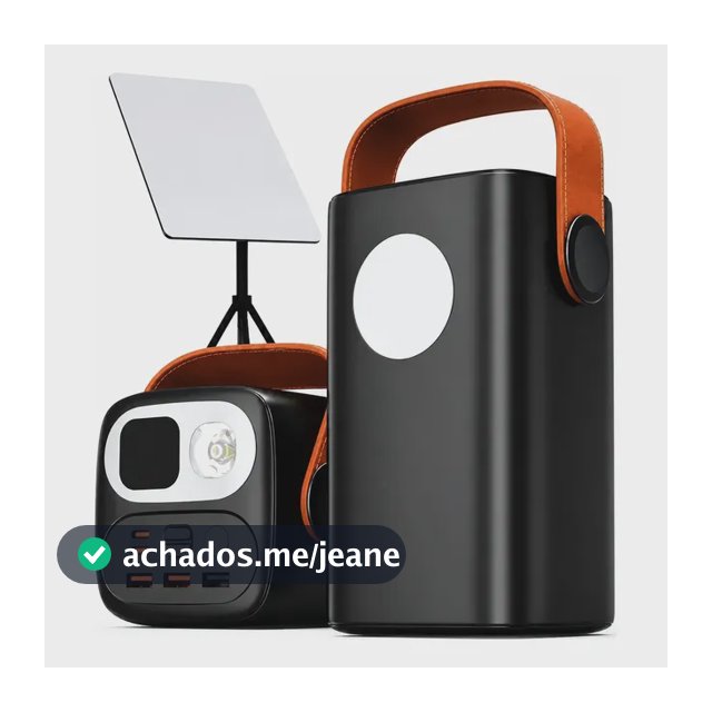 Power Bank 60.000mah 100w Carregador Notebook Starlink Mini Preto