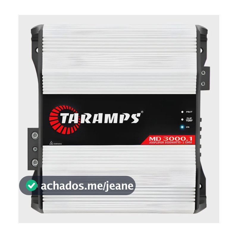 Modulo Taramps Md 3000 1 Ohm Amplificador 3000w Digital 12v Branco