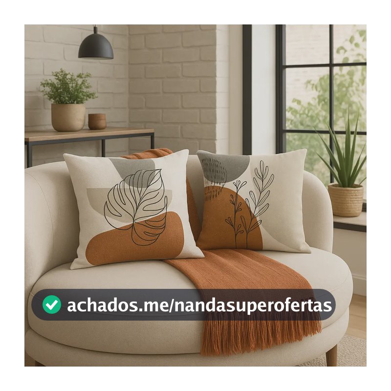 Kit Manta De Sofá Terracota + 2 Capas Almofada Boho Galhos Terracota Costela De Adão E Galhos
