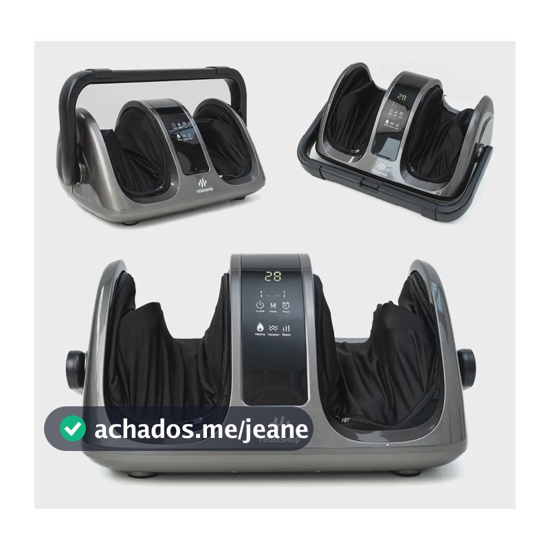 Massageador Pernas E Pés Foot Massager Relaxante Cor Cinza-escuro