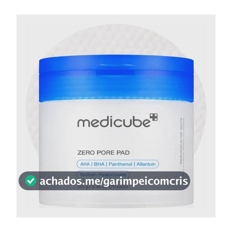 Medicube Zero Pore Pad 2.0 - 70 Almofadas Tônicas Faciais Momento de Aplicação Dia/Noite Tipo De Pele Todo Tipo De Pele