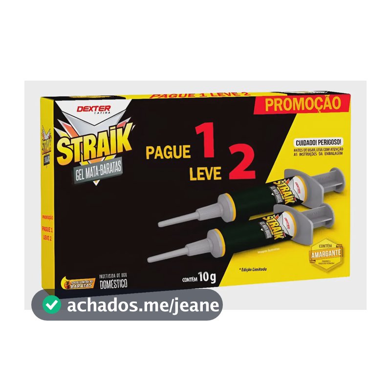 Gel Mata Baratas Straik Dexter Isca Atrativa Pague 1 Leve 2