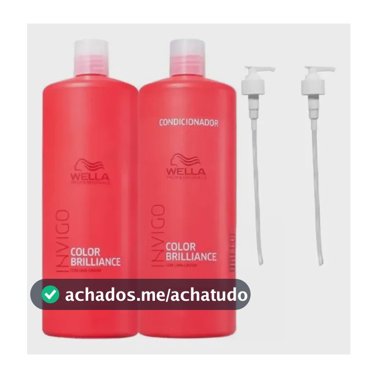 Kit Wella Invigo Color Brilliance Shampoo 1lt + Cond 1lt