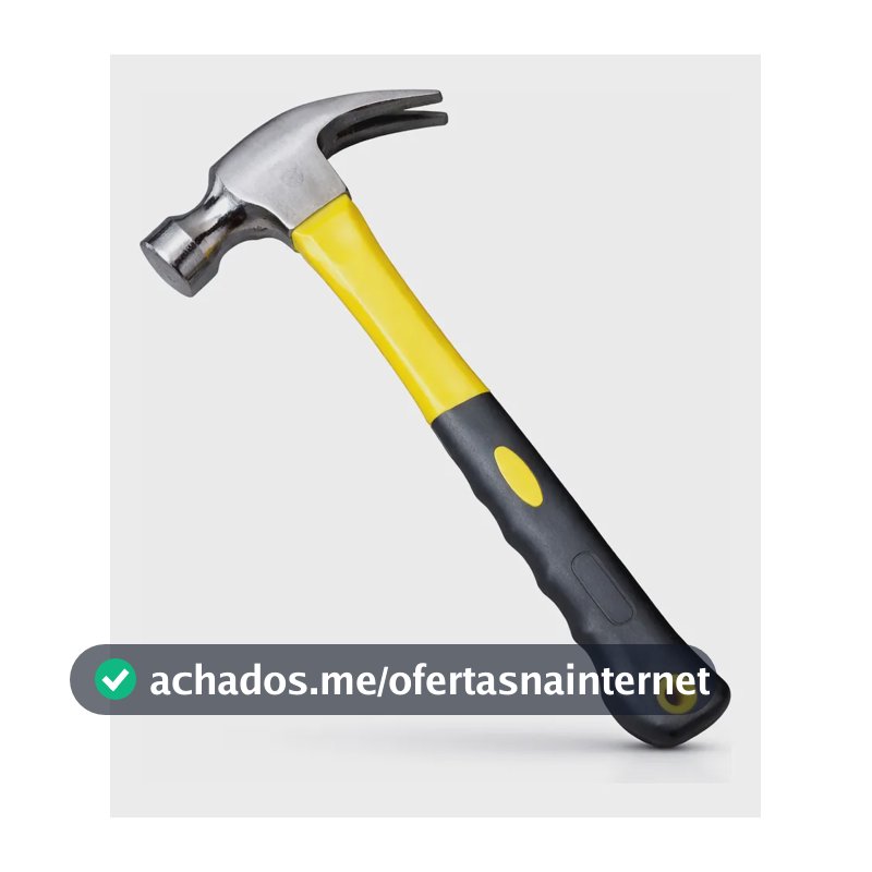 Martelo Unha Cabeça Aço Carbono 400g Cabo Emborrachado Carpinteiro