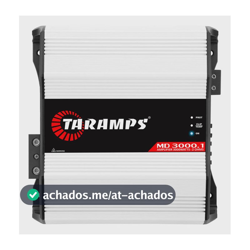 Módulo Taramps MD 3000.1 Mono 3000W RMS Classe D para Som Automotivo 2 Ohms