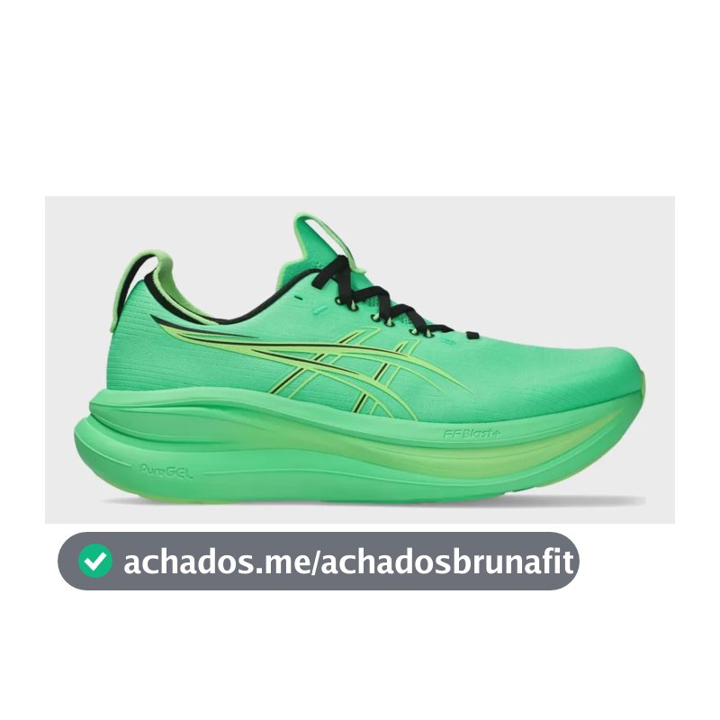 Tênis De Corrida Asics Gel-nimbus 28 Masculino Vital Green/illuminate Green 43 Br