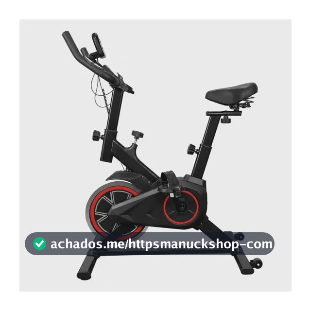 Bicicleta Ergométrica Bike Spinning Para Exercícios Com Volante e Display LCD