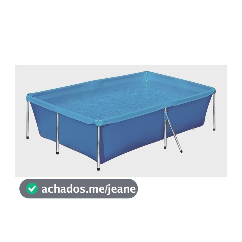 Piscina 2000 Litros Botafogo Lar & Lazer Estrutura Aço Retangular