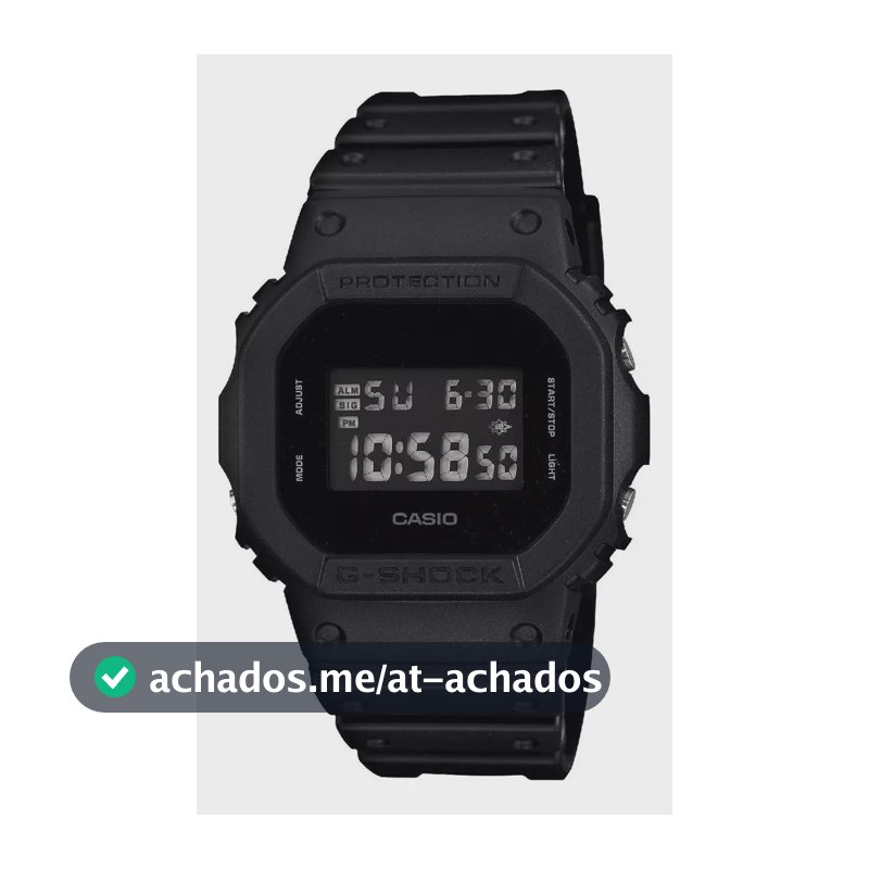 Relógio Casio Masculino G-shock Digital Preto Dw-5600bb-1dr Preto
