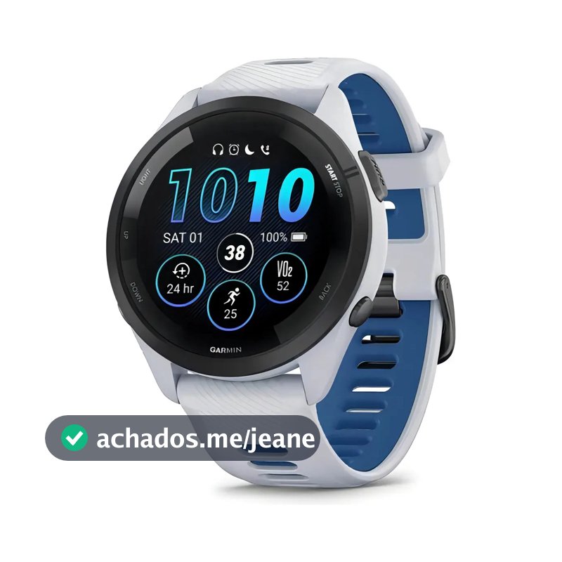 Relógio Garmin Forerunner 265 Amoled branco 46 mm