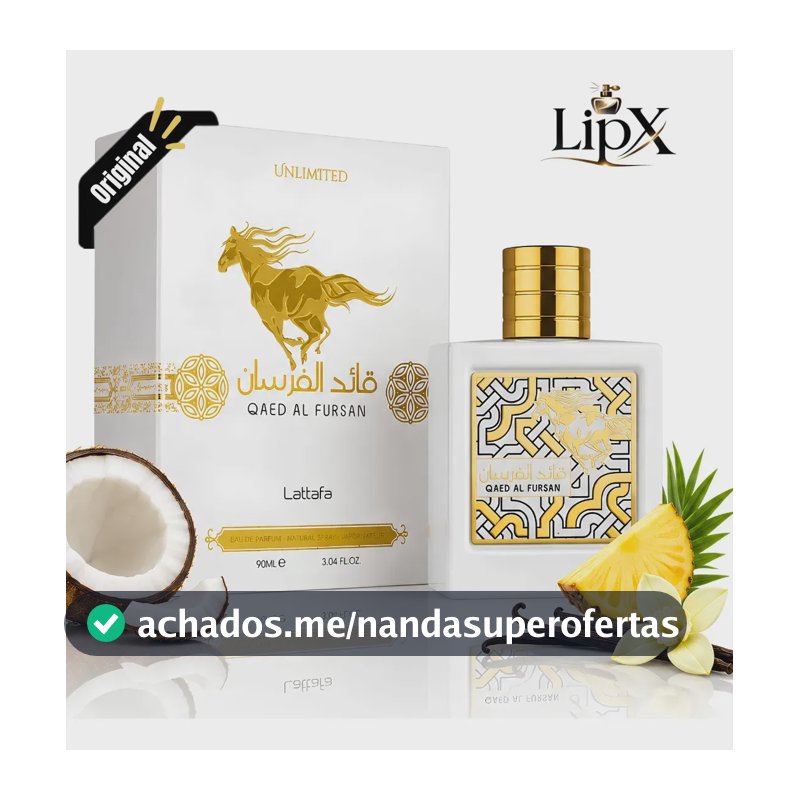 Perfume Árabe Qaed Al Fursan Unlimited Edp 90ml