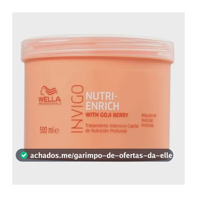 Máscara Invigo Nutri-enrich 500ml Wella Pro - Nutrição e Hidratação
