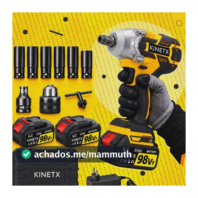 Chave De Impacto E Parafusadeira 880nm 2 Baterias E Maleta