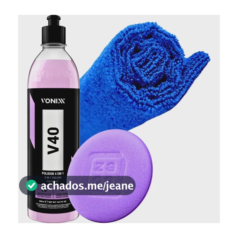 Polidor Automotivo Vonixx V40 Corte Refino Lustro Proteção 500ml