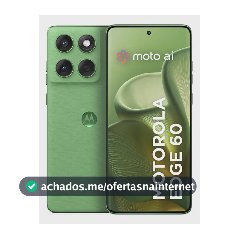 Smartphone Motorola Edge 60 5g - 512gb 12gb Ram+12gb Ram Boost, Tela Quad-curve Moto Ai 50mp Sony Camera Ultrarresistencia Militar Ip68 + Ip69 - Verde