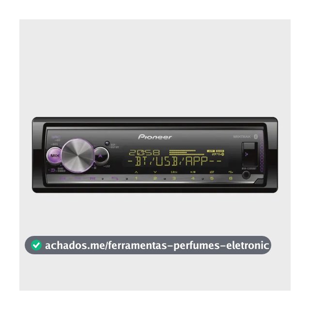 Som Automotivo Pioneer Mvh X3000BT Com USB e Bluetooth e Radio