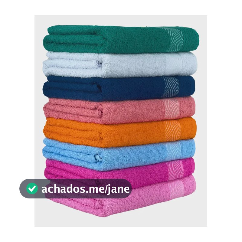 Kit 05 Toalhas De Banho Popular 100%algodão Alta Absorção Sortido