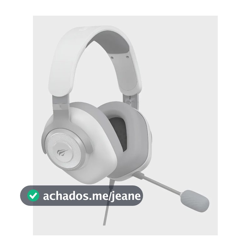 Fone de Ouvido Gamer Havit H2230D 7.1 P3 50mm para PC e Consoles Cor Branco