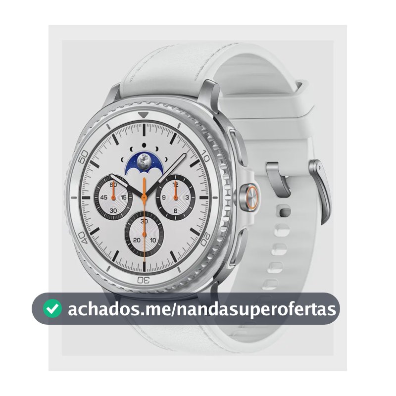 Samsung Galaxy Watch8 Classic Smartwatch 46mm LTE, Galaxy AI, Tela em Cristal de Safira Branco