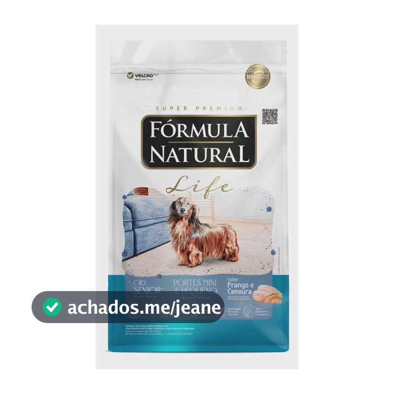 Fórmula Natural Life Ração Cão Sênior Mini Pequeno 10,1kg