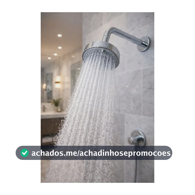 Duchas Popsy Chuveiro Cromado Chuveiro Cromado Inox redonda cor prateado polido