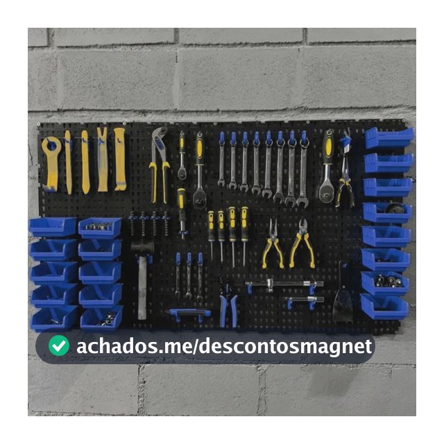 Painel Ferramentas Organizador Perfurado 118x52 + Brindes