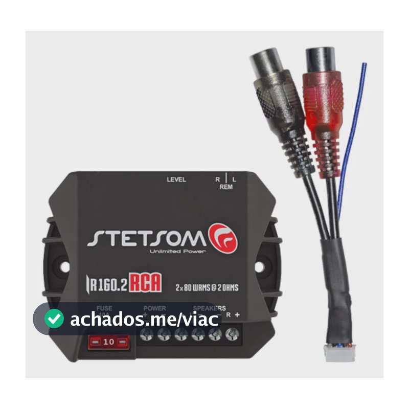 Módulo Amplificador Stetsom Iron IR 160.2 Full Range 160W, 2 Canais
