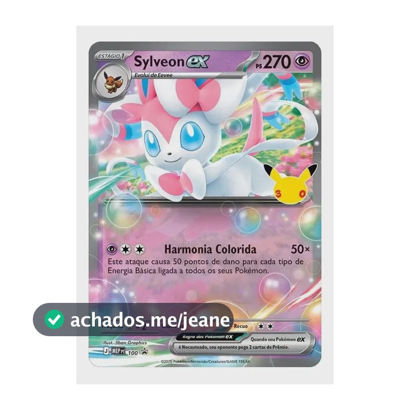 Pokémon Celebração De 30 Anos Coleção Ex - Copag Sylveon