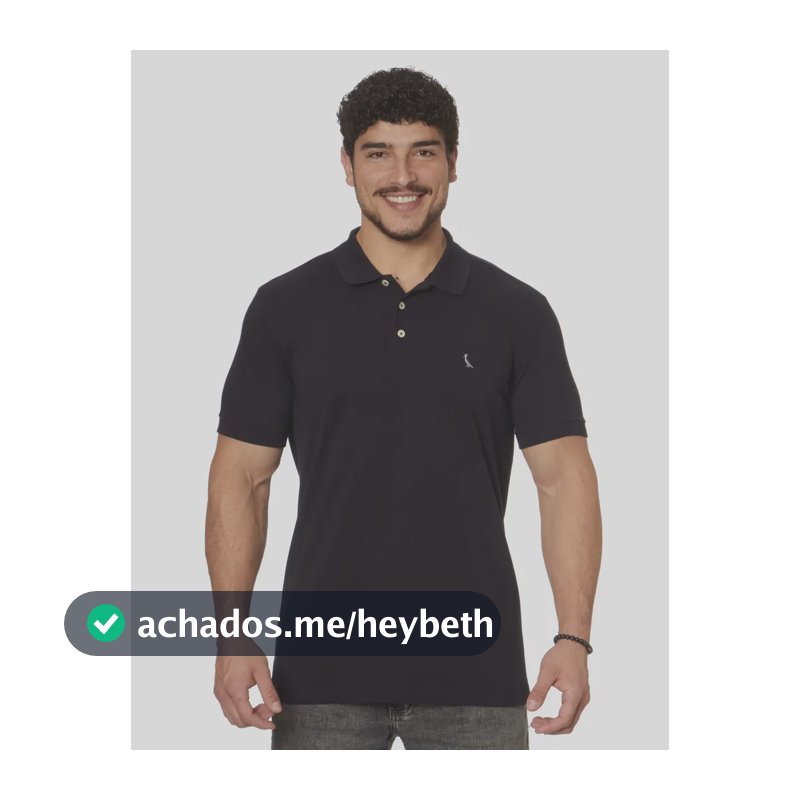 Camisa Polo Reserva Essence Básica Preto Liso M