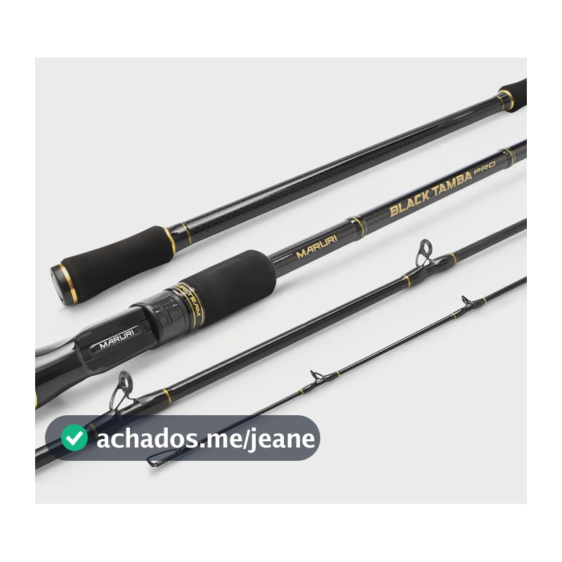 Vara de Pesca Maruri Black Tamba Pro 2,40m C802-H 30-60lb em 2 Partes Casting de 30-170g