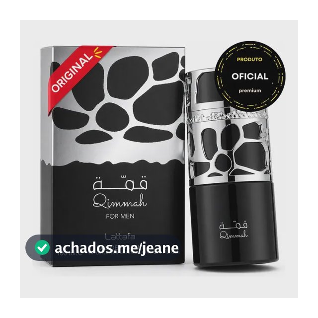 Perfume Árabe Qimmah For Men Lattafa Eau De Parfum 100ml Original Com Selo