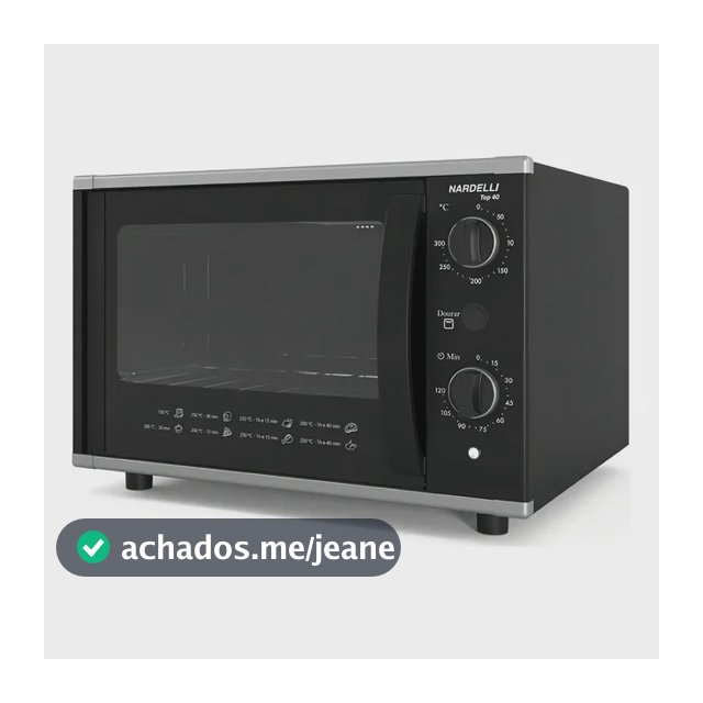 Forno Elétrico de Bancada Nardelli Top 40 L com Grill e Termostato