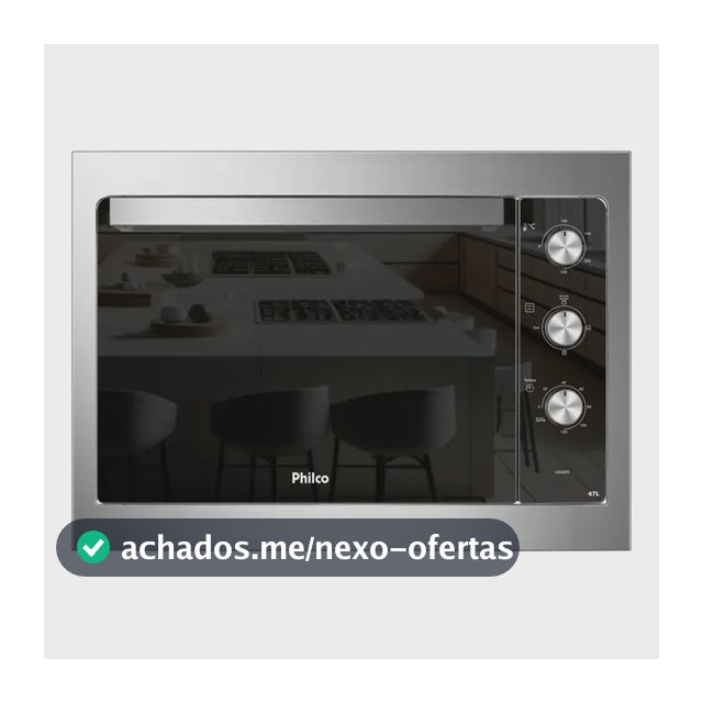 Forno Elétrico de Embutir Philco 47L Inox Esmaltado PFE47E