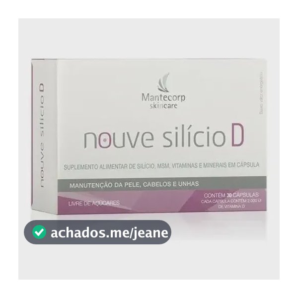 Suplemento em cápsula Mantecorp Nouve Silício D Sem sabor de 30 un