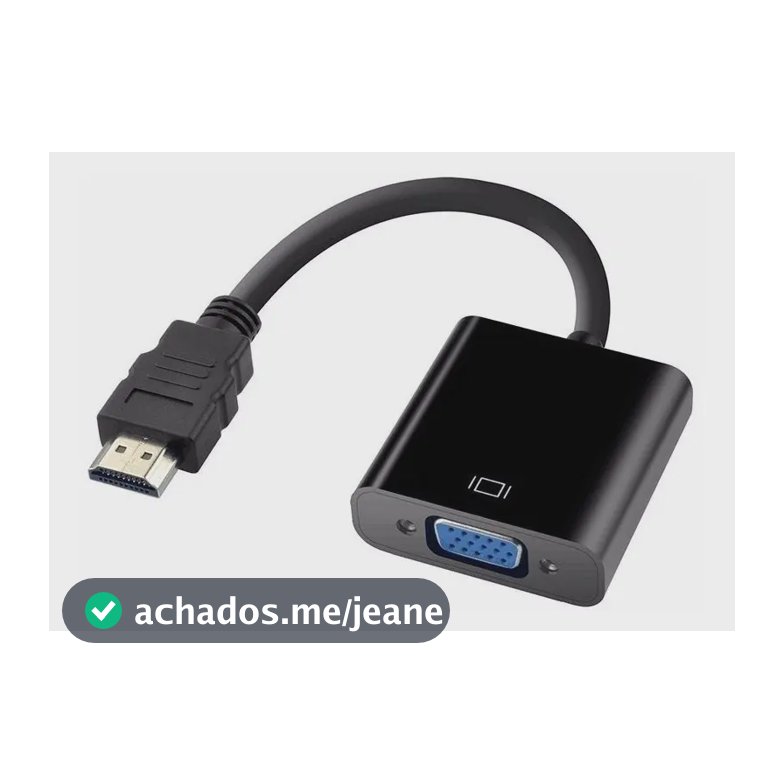 Cabo Adaptador Hdmi Para Vga E Tv Pc Notebook Audio E Video Dr Hank