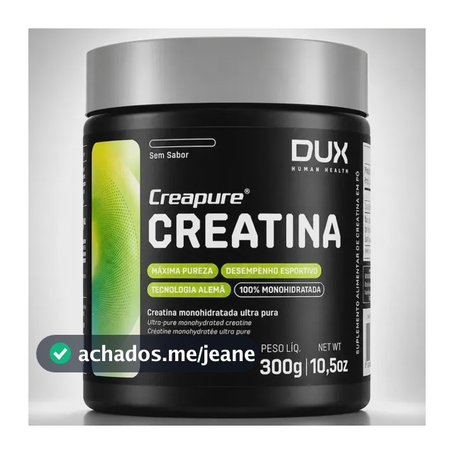 Creatina Creapure Dux Nutrition Monohidratada 300g Sem Sabor Sem Sabor