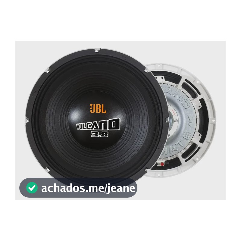 Alto Falante 15 Pol Subwoofer Jbl Vulcano 1900w Rms 4 Ohms Preto