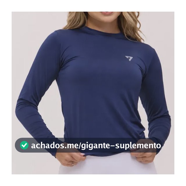 Camiseta Feminina Térmica Manga Longa Proteção Solar Uv