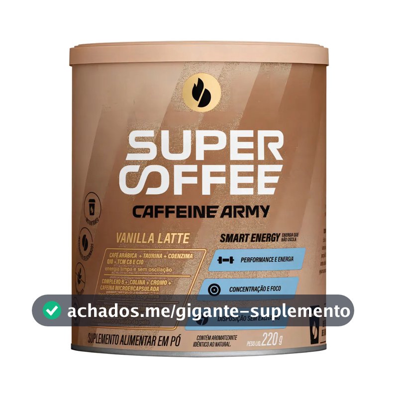 Supercoffee Vanilla Latte - Classic Size (220g) - Caffeine Army