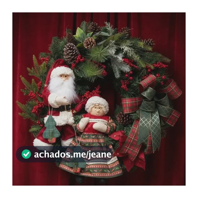 Guirlanda Natal Enfeite De Porta Luxo 60cm