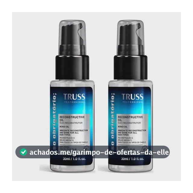 Kit Truss Uso Obrigatório - Óleo Capilar 30ml 2 Unidades